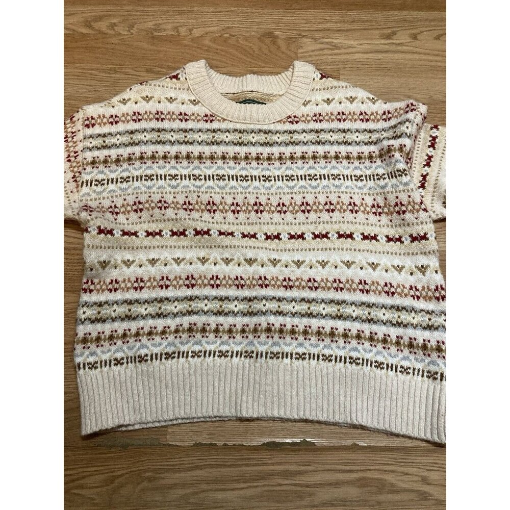 American Eagle Sweater Women's XS Camel Brown Cottage Core Grandma Core Soft